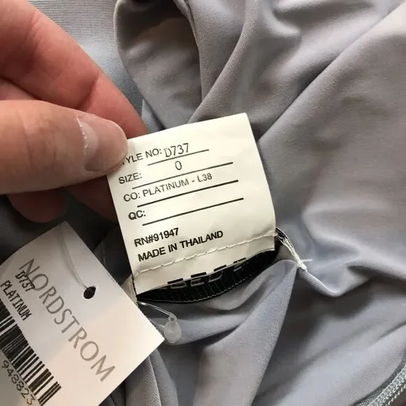 ALFRED SUNG Platinum Light Blue Jersey Sateen Mikado Long Gown with Sash Size 0 - Picture 6 of 11